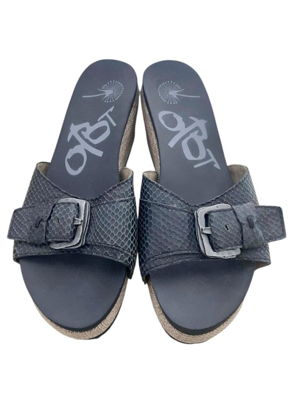 Otbt Size 9.5 Sandals Slide Wedge Platform Buckle